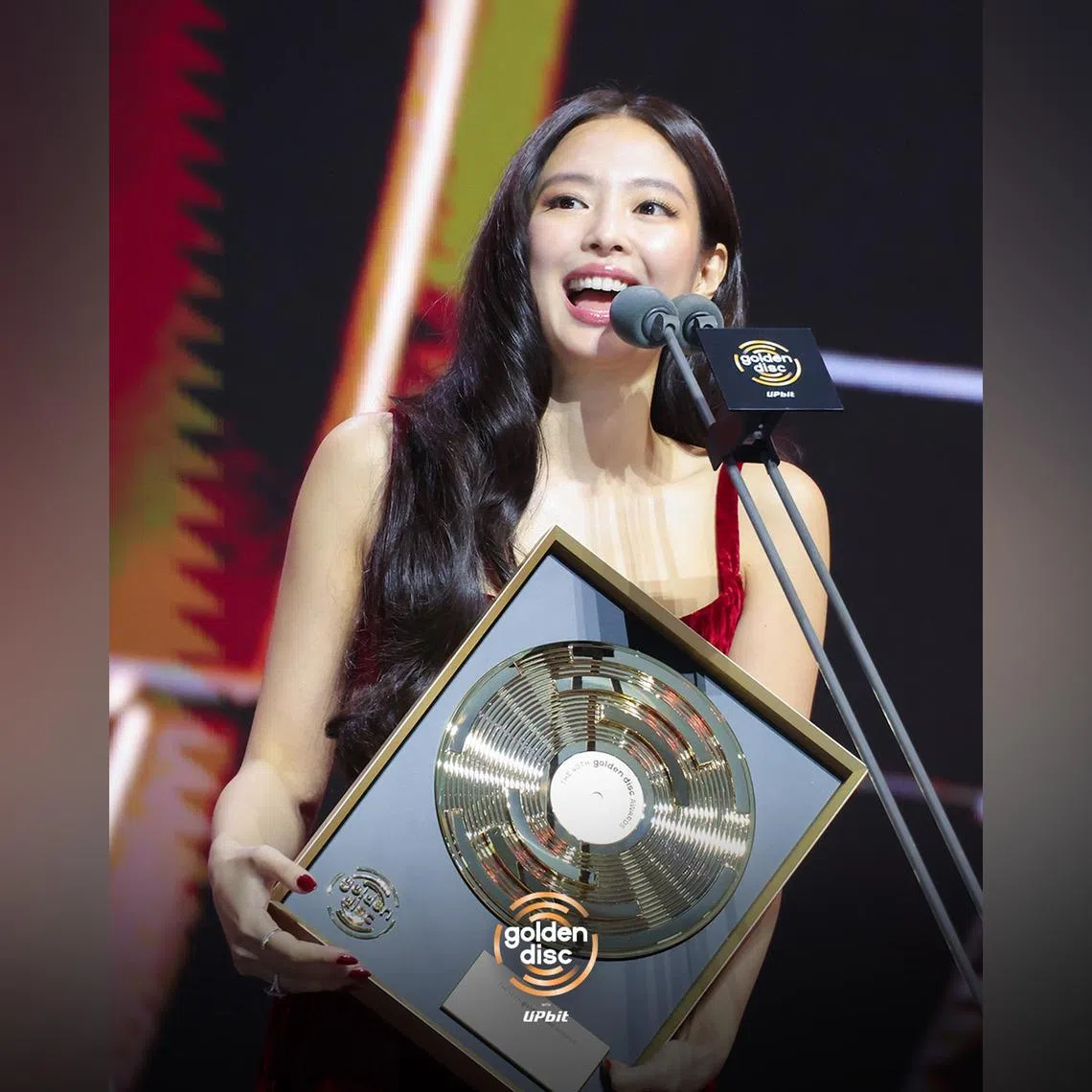 Blackpink's Jennie won the inaugural Artist of the Year prize.