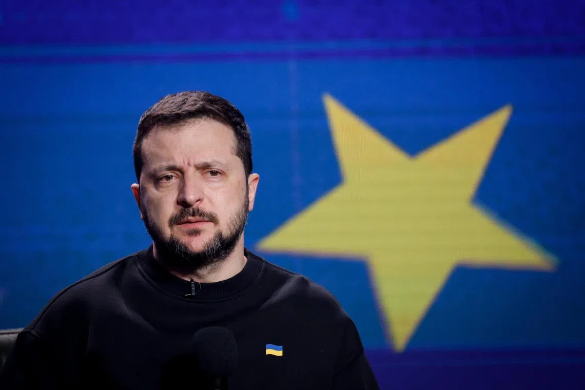 Ukrainian President Volodymyr Zelensky said a report issued by the HUR military intelligence directorate noted signs of a slowdown in Russia's military activity.