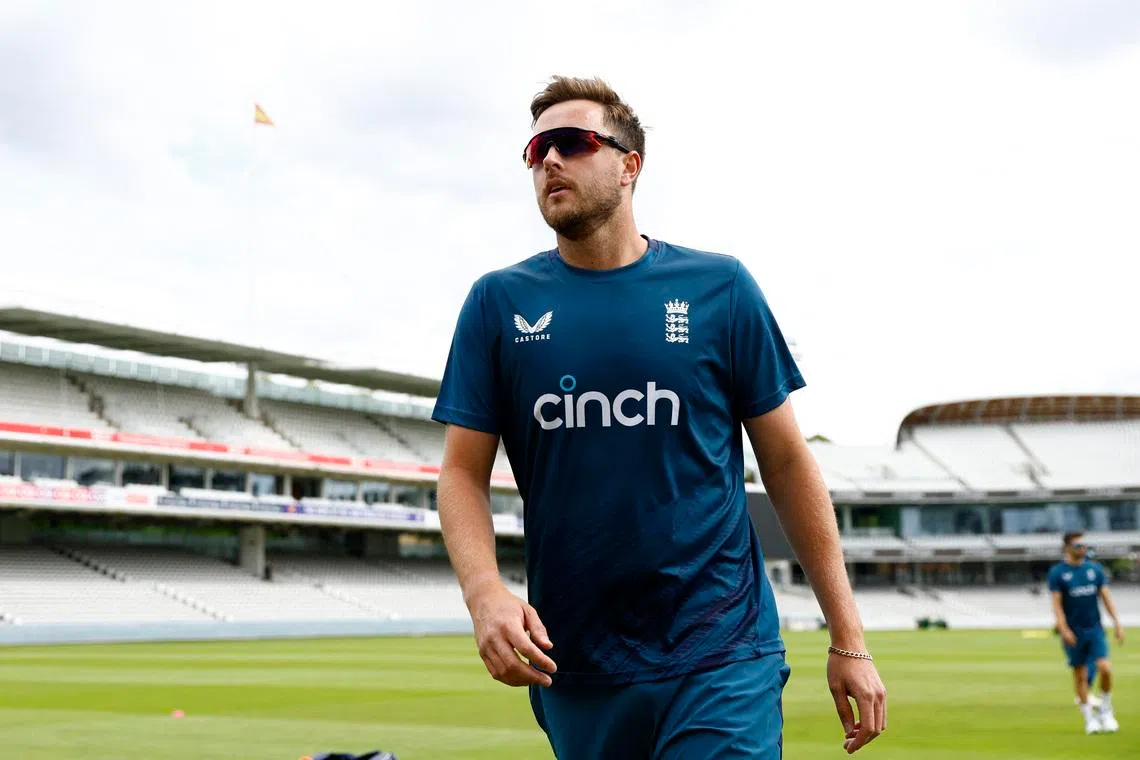Cricket - Ashes - Second Test - England Practice - Lords, London, Britain - June 26, 2023  England's Ollie Robinson during practice Action Images via Reuters/Peter Cziborra