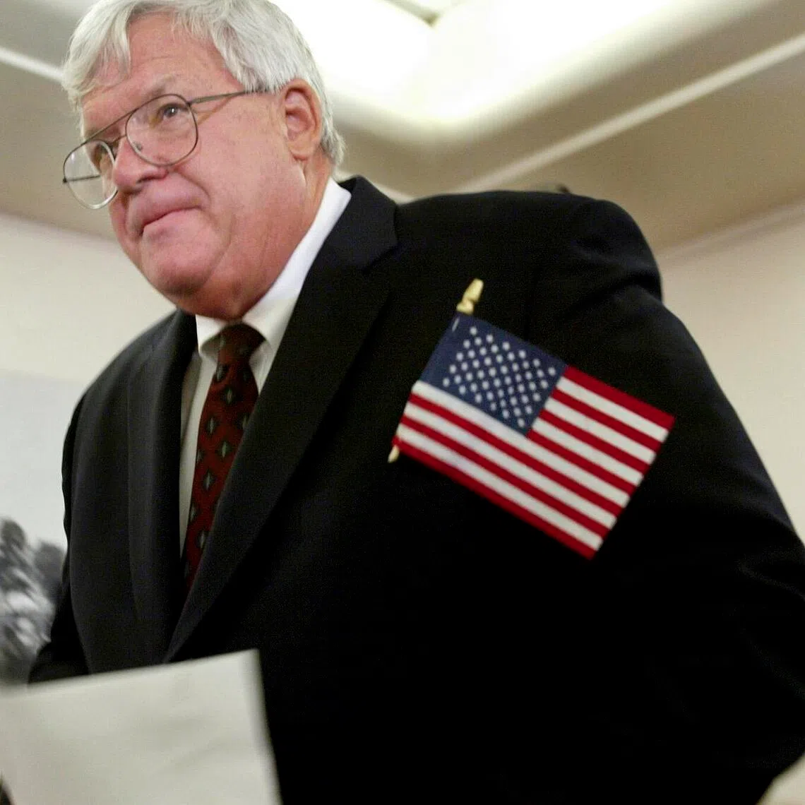 Hastert, who was sentenced in 2016 to 15 months in prison for bank fraud to cover up his child sexual abuse, died of natural causes. 