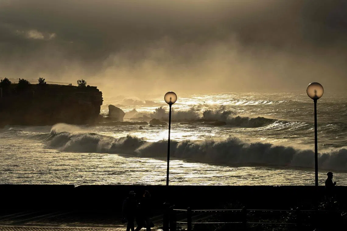 The beach remained closed Oct 16 morning despite an overnight cleanup effort.  