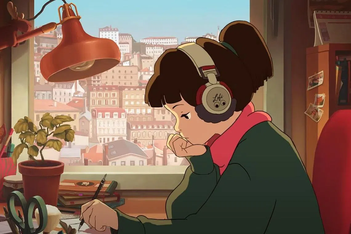 Lo-fi music's embrace of mellow and unpretentious sound, popularised by channels like "lofi girl" (screenshot), have made the genre the go-to soundtrack for millions of listeners.