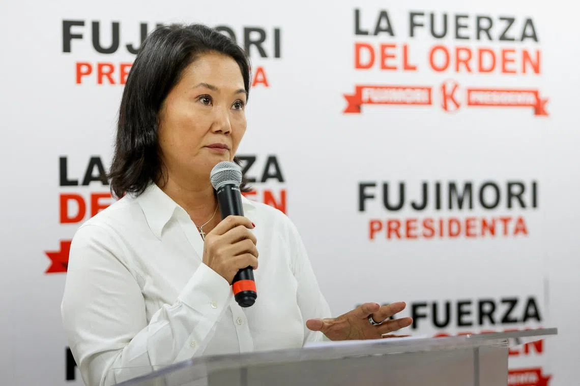 Peru's Fujimori and Sanchez lead runoff race as count enters final stretch