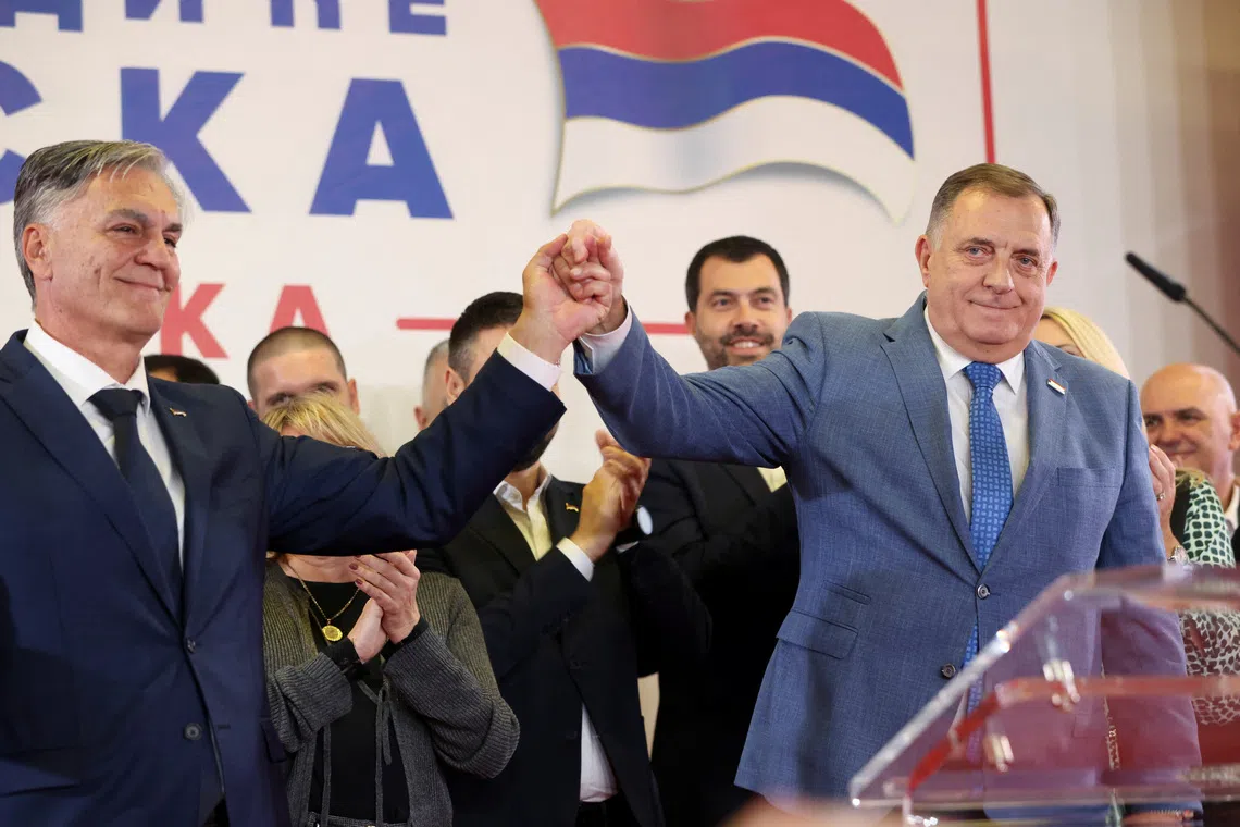 Separatist candidate wins presidential vote in Bosnia's Serb region