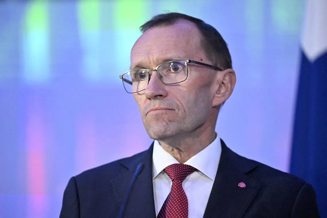 FILE PHOTO: Norway's Foreign Minister Espen Barth Eide addresses the media at a press conference after a meeting with foreign ministers from Canada, Denmark, Sweden, Finland and Iceland at the Finnish Nature Centre Haltia in Espoo, Finland August 19, 2025.  Lehtikuva/Roni Rekomaa/via REUTERS/File Photo