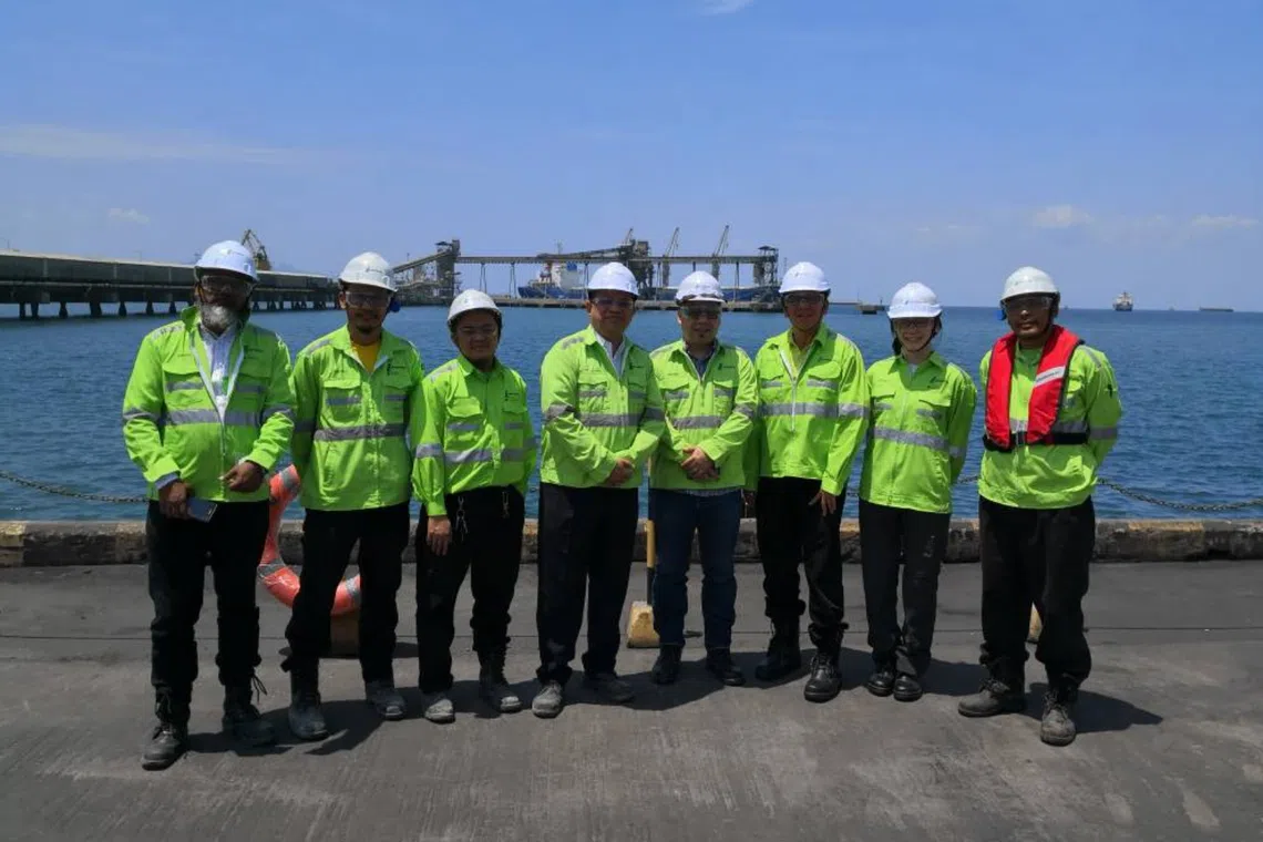 vale tan at langkawi port with traders clients and port staff