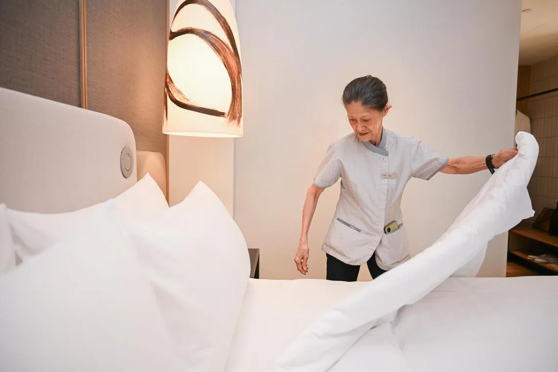 Amara Singapore general manager Gordon Aeria says his team keeps an eye on the needs of older workers, though they do not get preferential treatment.