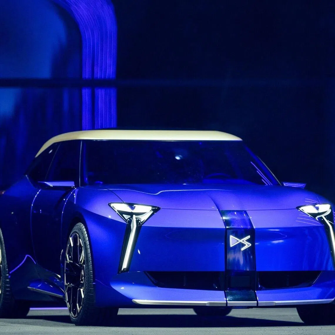 The DS F3VER concept car, by DS Automobiles, at a Stellantis NV presentation ahead of the Paris Motor Show in Meudon, France on Oct 11.