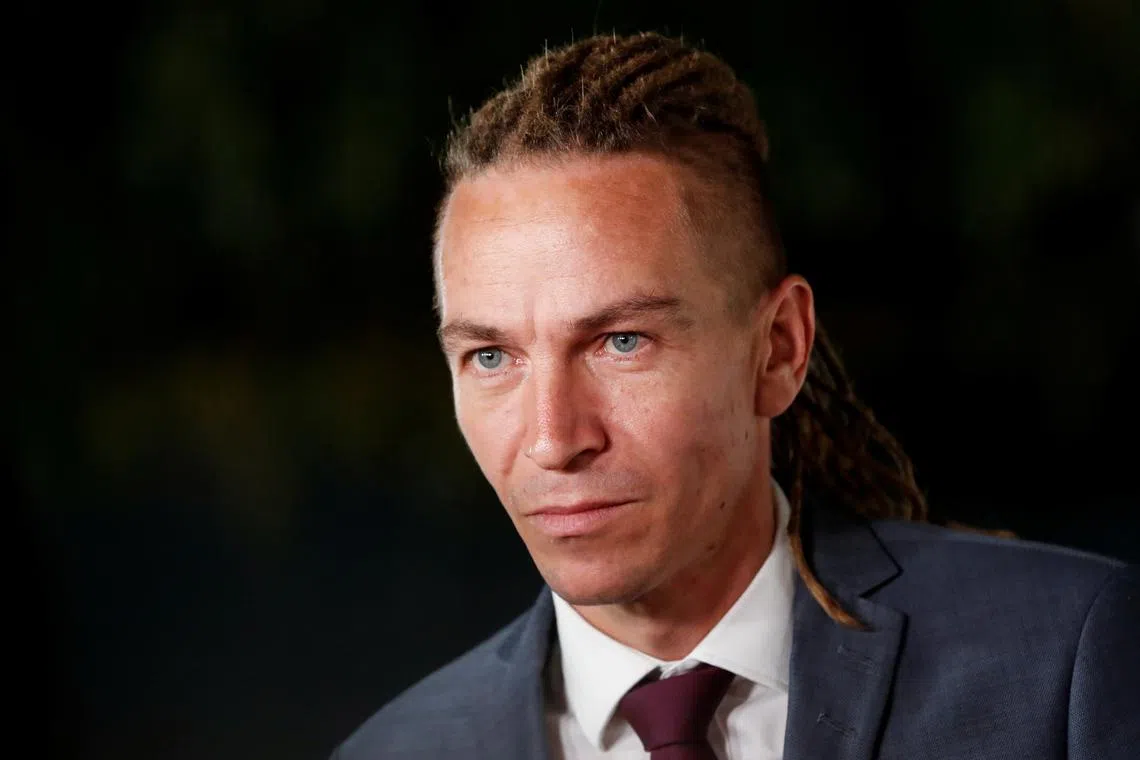 FILE PHOTO: Leader of Czech Pirate Party Ivan Bartos arrives at a televised debate, ahead of the country's parliamentary election in Prague, Czech Republic October 7, 2021. REUTERS/Bernadett Szabo/File Photo