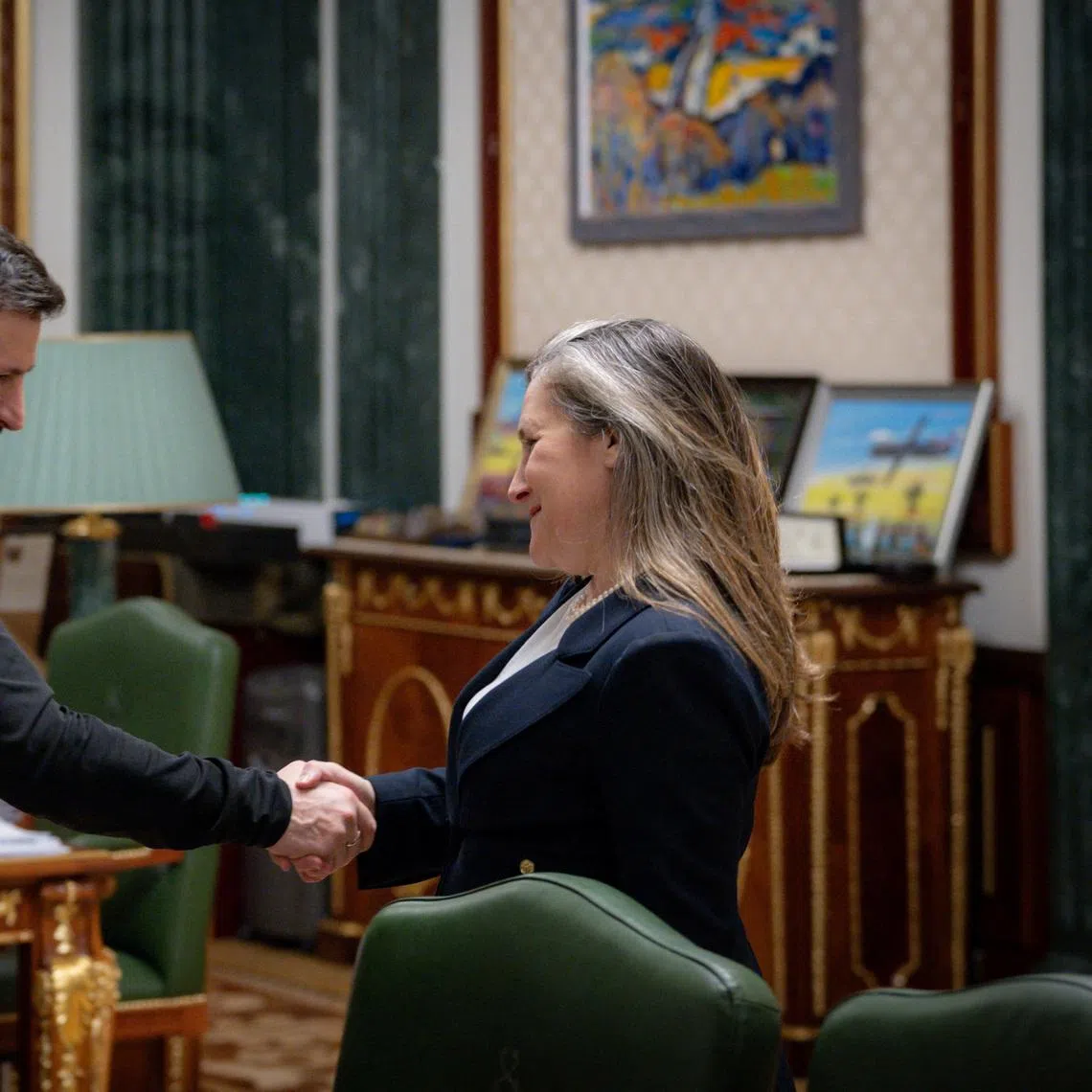 Chrystia Freeland served as Canada’s deputy prime minister between 2019 and 2024 and was a leading international advocate for sending aid to Kyiv.