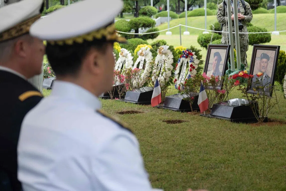 French veterans laid to rest in South Korea, decades after war