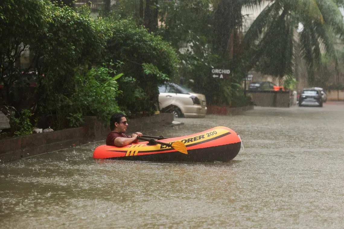 Six killed in India's Mumbai as rains wreak havoc, disrupt travel