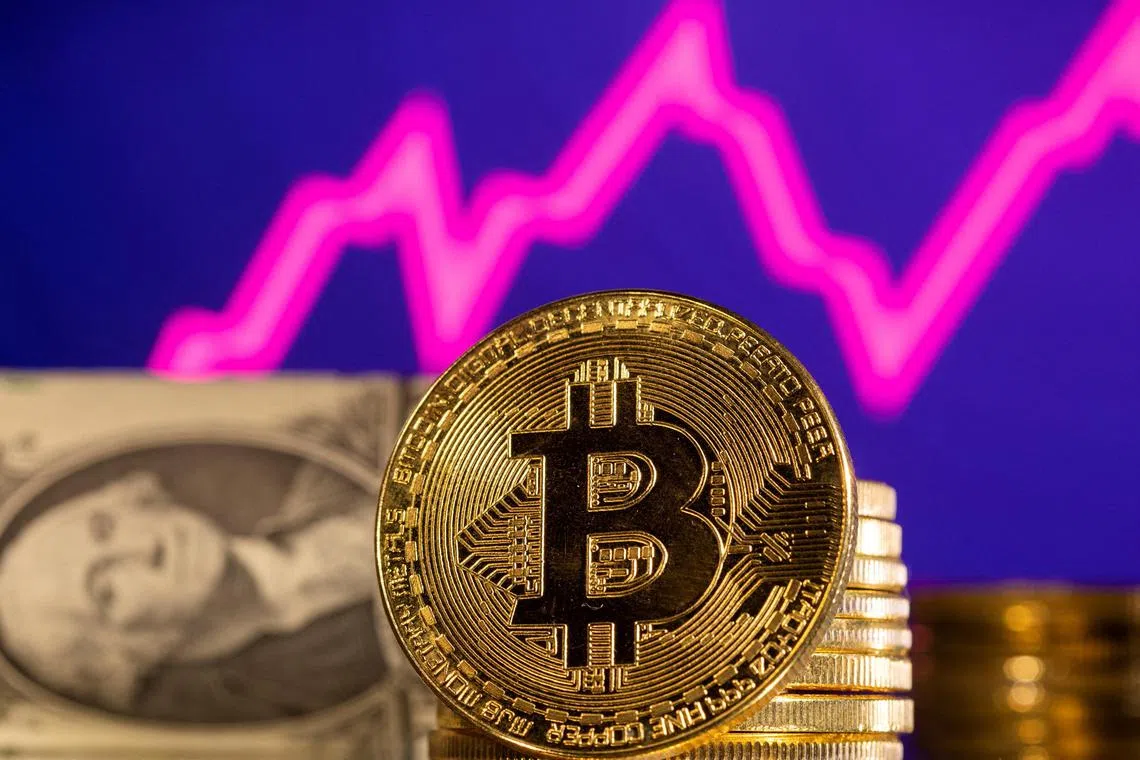Bitcoin traded at US$40,099 as of 6:35am on Dec 4 in Singapore, taking its 2023 jump to 142 per cent. 