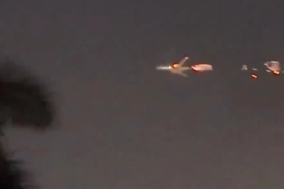 Engine fire on Atlas Air Boeing cargo plane forces emergency landing at