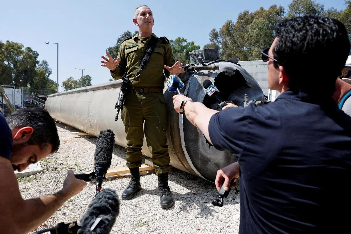Rear Adm Hagari's televised briefings, which usually included questions from reporters, were often scrutinised at home and abroad.