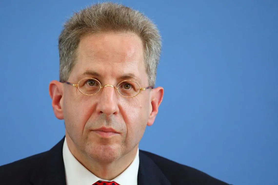 FILE PHOTO: President of the Germany's Federal Office for the Protection of the Constitution Hans-Georg Maassen attends a news conference in Berlin, Germany July 24, 2018. REUTERS/Hannibal Hanschke/File Photo