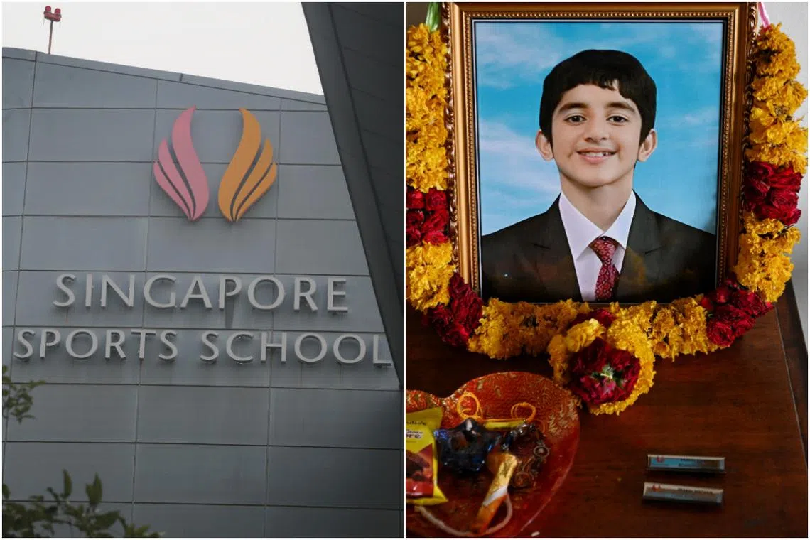 Secondary 2 student Pranav Madhaik had felt unwell after completing a 400m fitness time trial in school. He was then taken to hospital, where he died six days later.