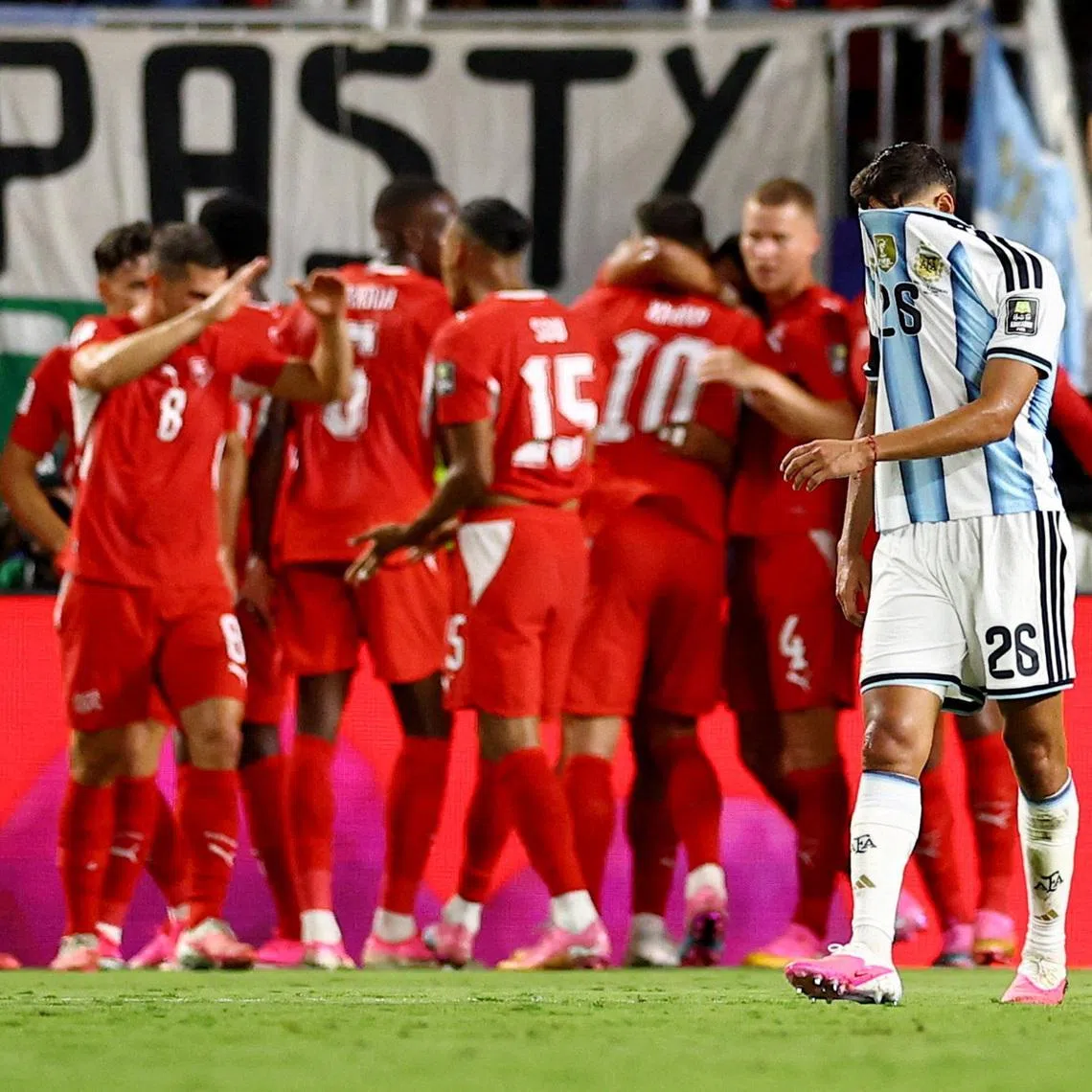 Switzerland reached the World Cup quarter-finals for the first time in 72 years.