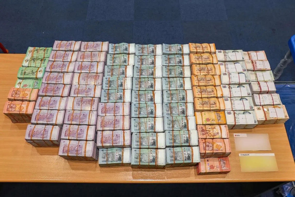 Eight travellers were caught attempting to move large amounts of cash in Singapore without declaration or providing an accurate report.