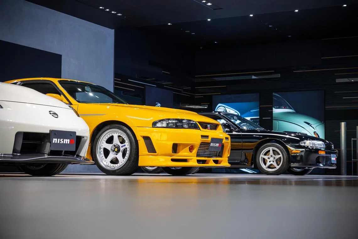 ntfast27 - Rare models like the Nismo 400R (yellow) and the 270R are on display at Nissan's global headquarters in Yokohama in Japan to mark the 40th anniversary of the brand's tuning and motorsports division.


Credit: Nissan