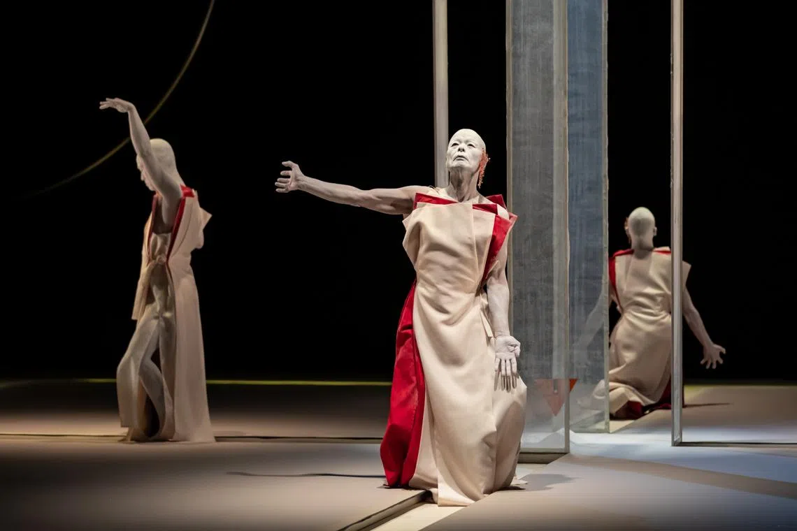 Totem - Void And Height is danced by an all-male ensemble on an exquisite, minimal stage.