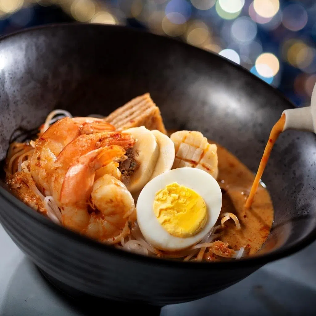 Asian dining onboard the Disney Adventure with dishes like Laksa Lemak