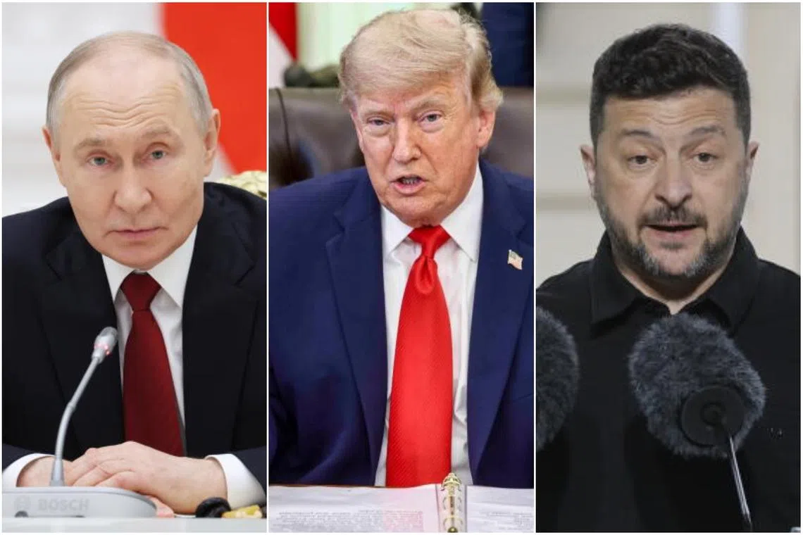 US President Donald Trump has held calls with Russian President Vladimir Putin (left) and Ukrainian President Volodymyr Zelensky (right), even as efforts to end the war in Ukraine remain stalled.