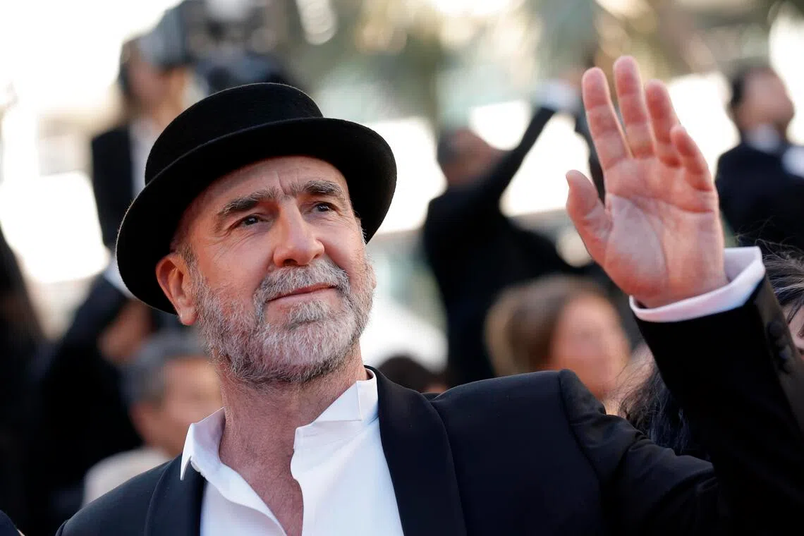 Eric Cantona attending the premiere of The Beloved (El Ser Querido) during the annual Cannes Film Festival on May 16.