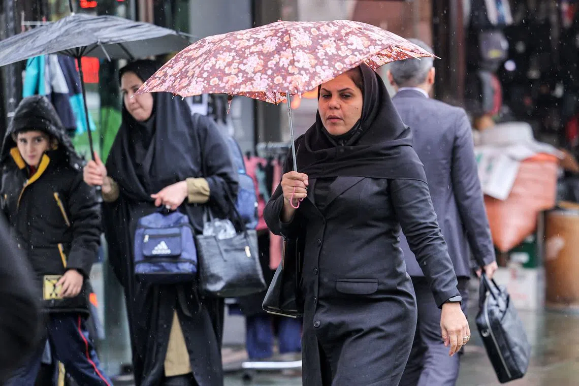 Washington has hit out at Iran over its women’s rights record and a crackdown by authorities on the protests.