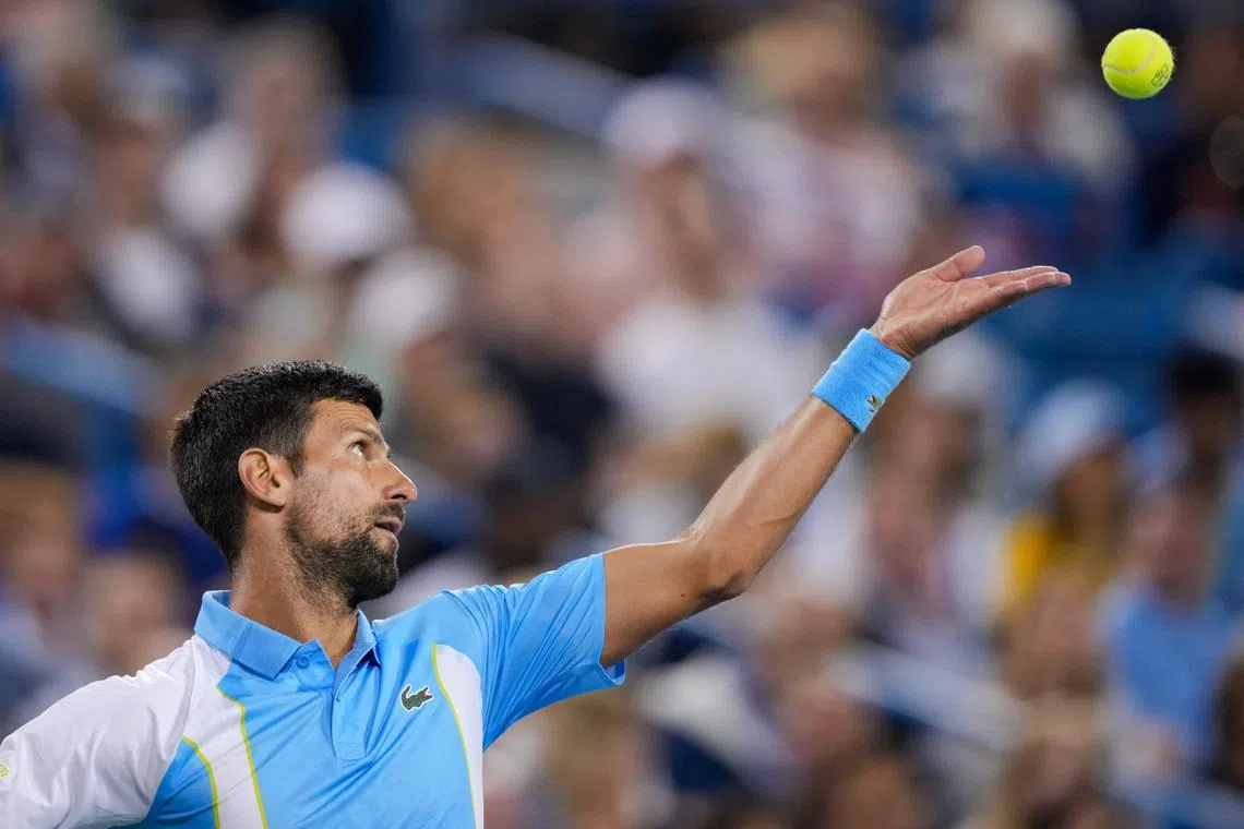 Novak Djokovic's level is so high that he wins 6-0 sets in Grand Slams. Imagine what he might do to an amateur. 