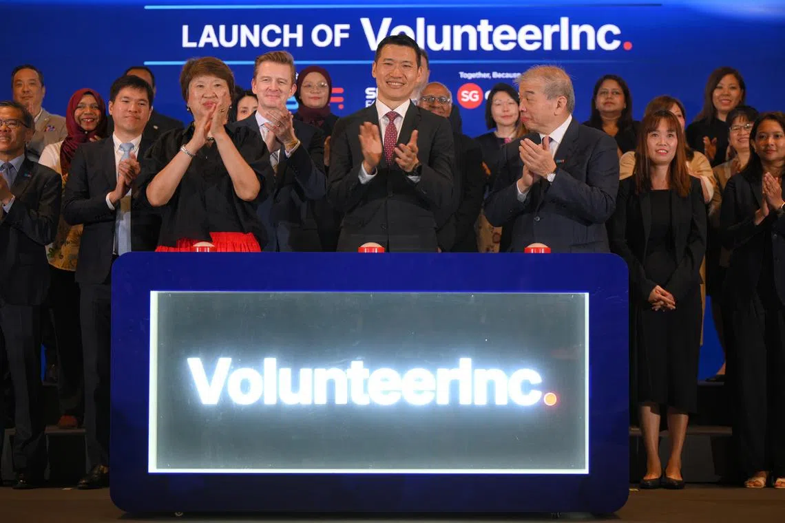 Acting Minister for Culture, Community and Youth David Neo officially launched VolunteerInc. on the second day of SBF’s annual Future Economy Conference at the Sands Expo and Convention Centre, on May 14.