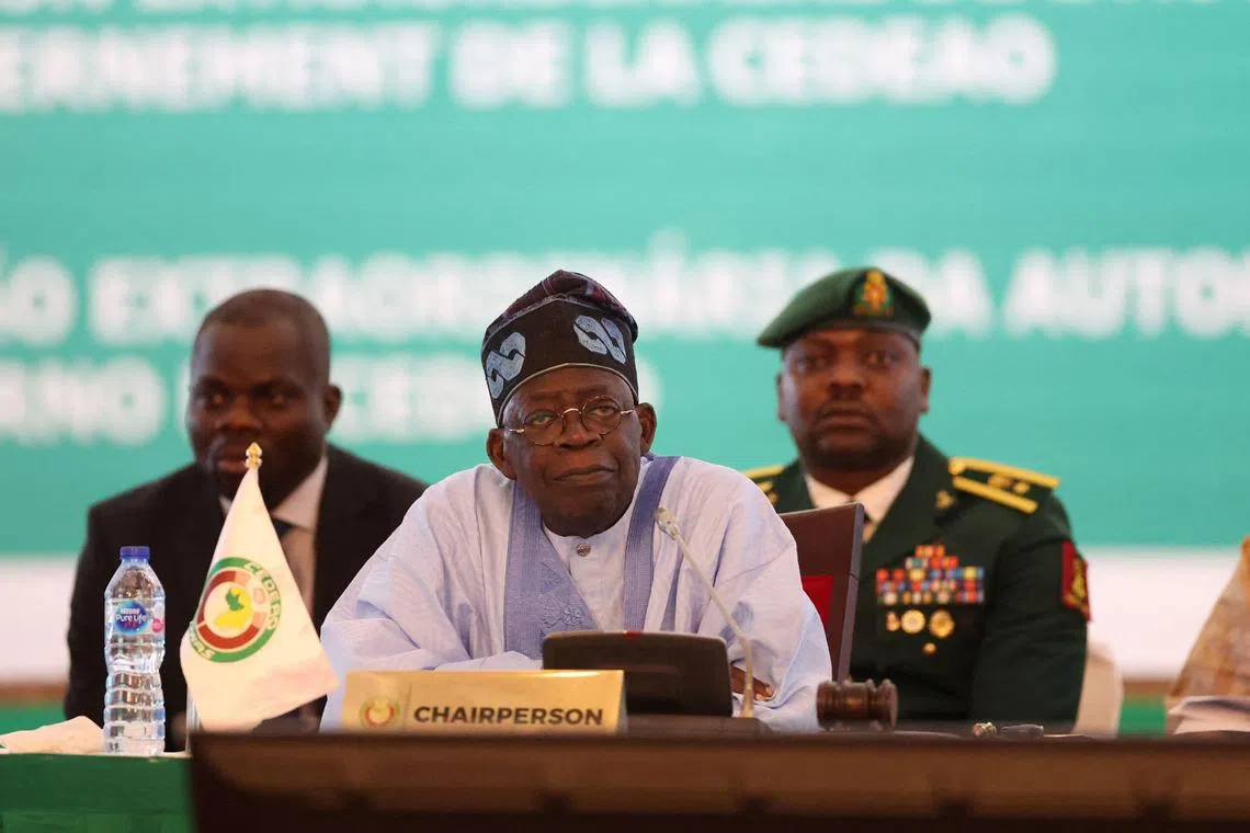 Nigerian President Bola Ahmed Tinubu is leading talks to get military officers who seized power in Niger to stand down.