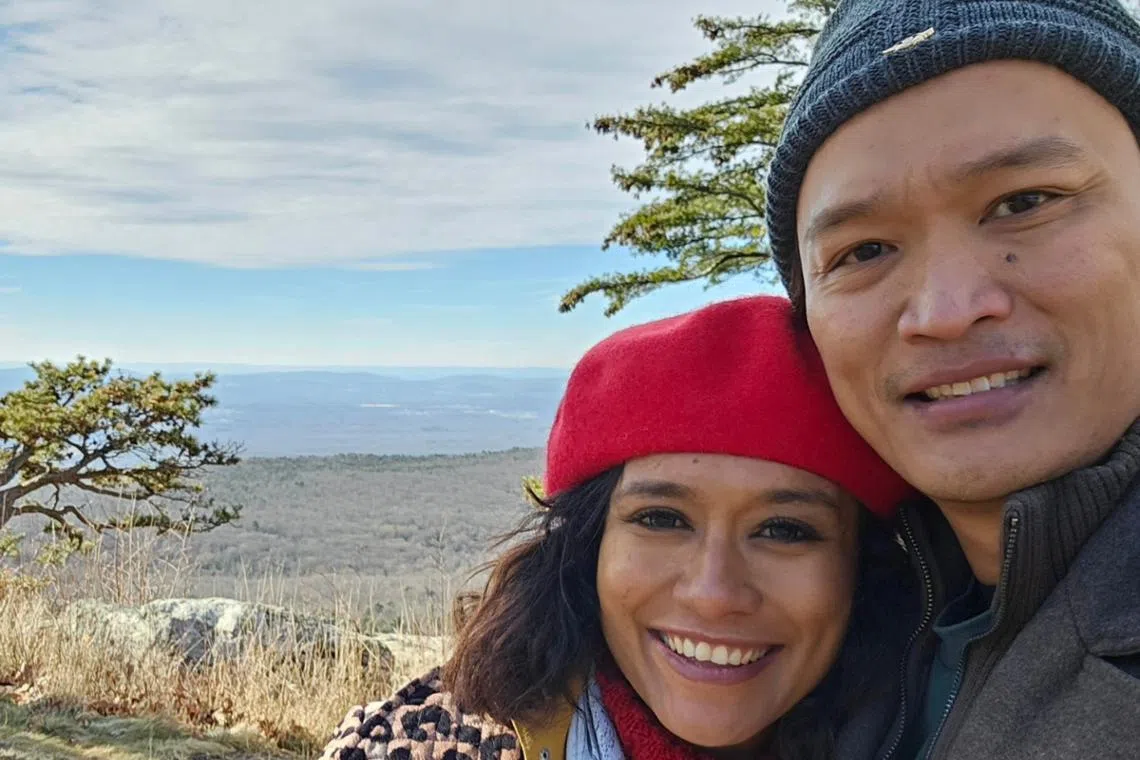 Madam Nur Aisyah and Mr Abdul Rauf Mohd Said were enjoying the scenery at the Minnewaska State Park Preserve when the accident happened.