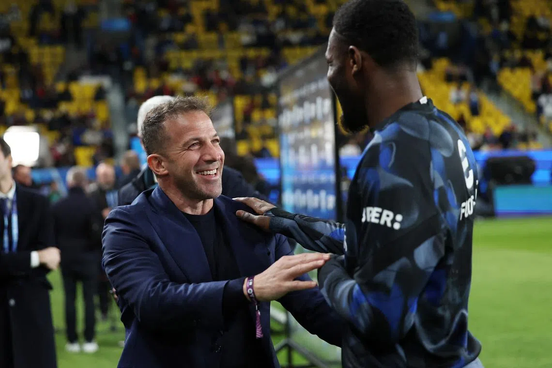 FILE PHOTO: Soccer Football - Italian Super Cup - Final - Inter Milan v AC Milan - Al Awwal Park, Riyadh, Saudi Arabia - January 6, 2025 Former italian football player Alessandro Del Piero is seen before the match REUTERS/Claudia Greco