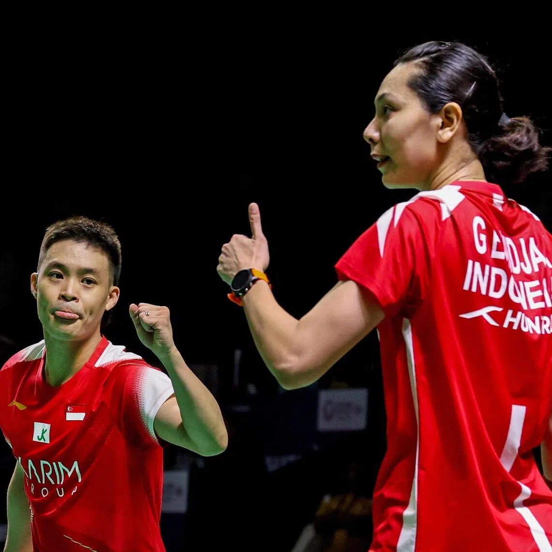 Singapore's Terry Hee (left) and Indonesia's Gloria Widjaja (right) end their promising badminton mixed doubles' partnership after just two months and four events.