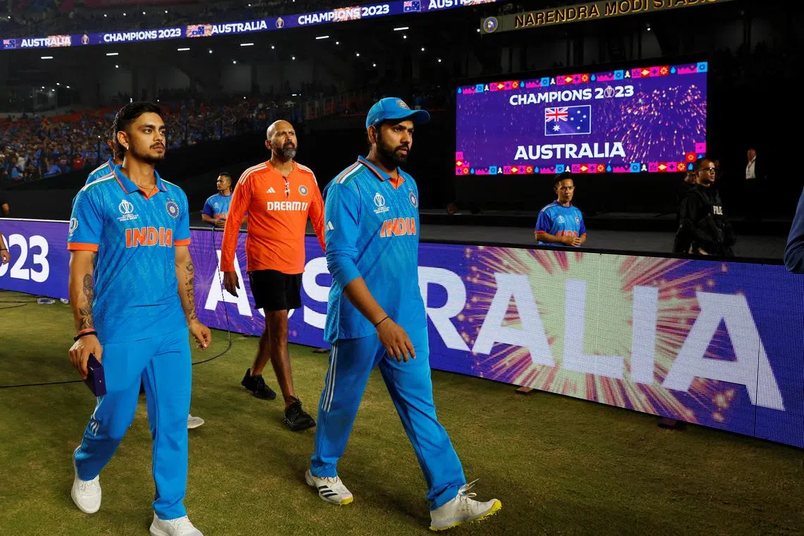 India was defeated by Australia in the Cricket World Cup final match on Nov 19.