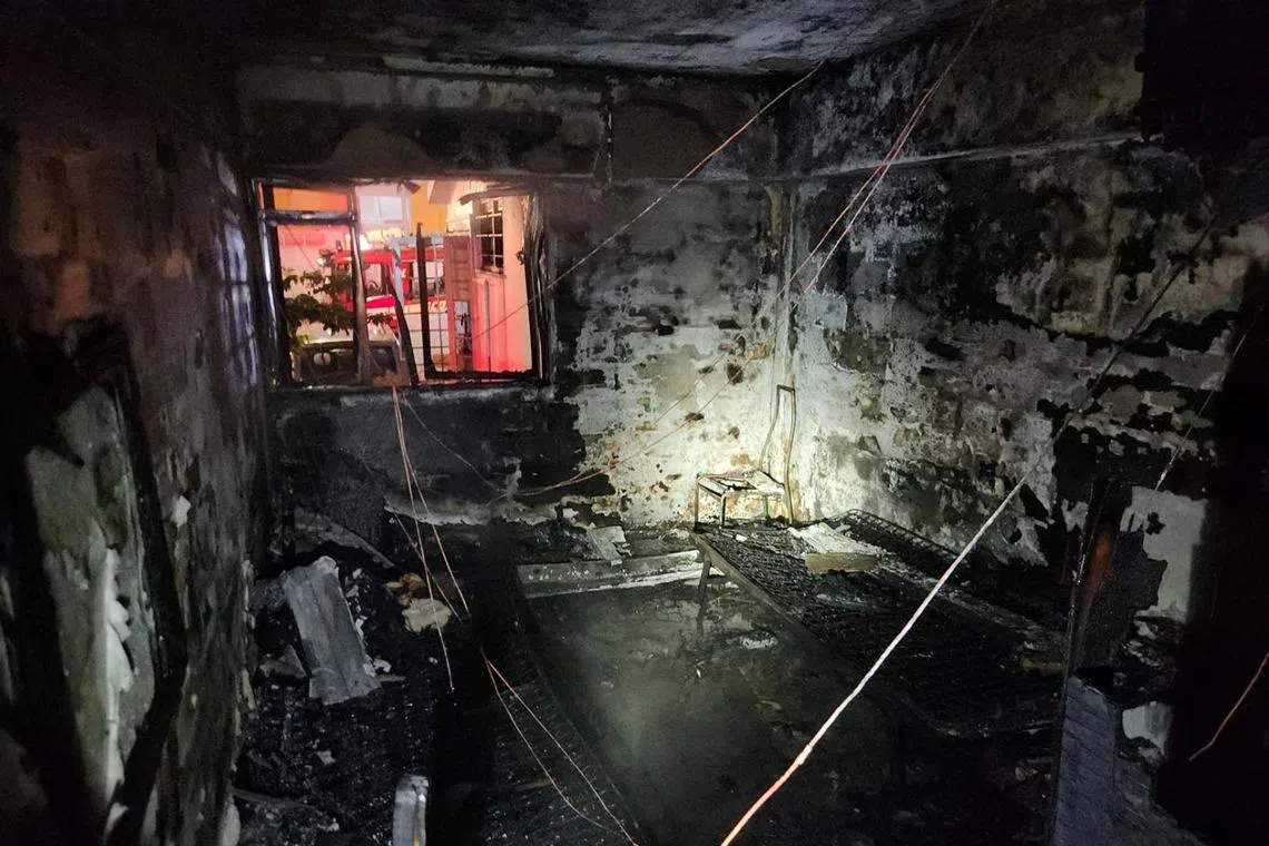 The fire had likely originated from a power-assisted bicycle battery that was charging in a bedroom. 