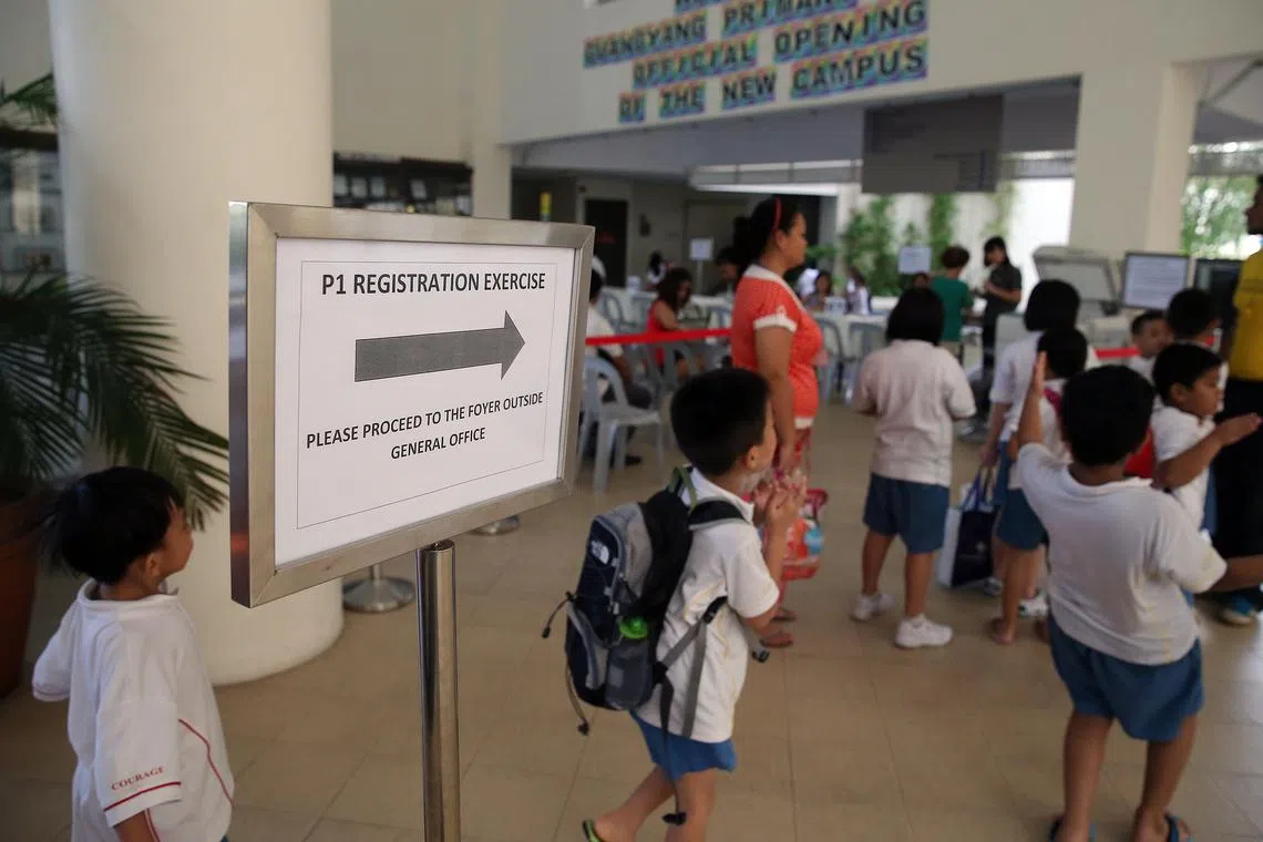 P1 registration system being reviewed to improve social mixing in primary schools: Minister