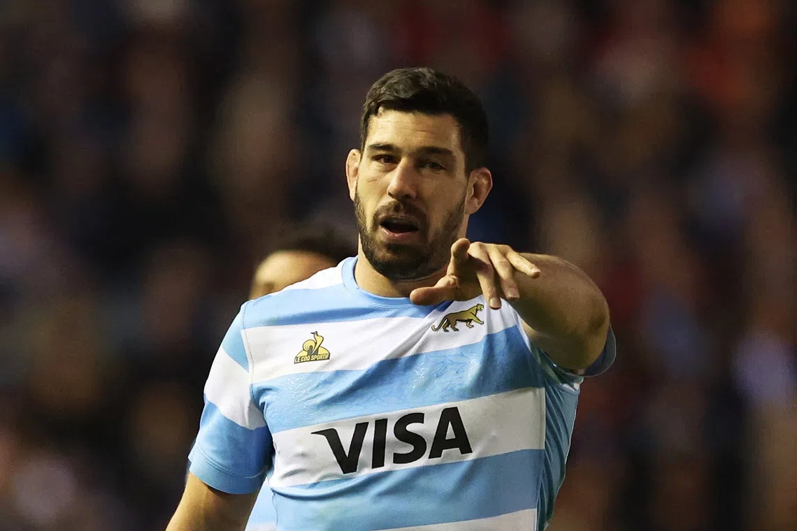 Rugby Union - Autumn Internationals - Scotland v Argentina - Murrayfield Stadium, Edinburgh, Scotland, Britain - November 16, 2025 Argentina's Guido Petti reacts REUTERS/Scott Heppell