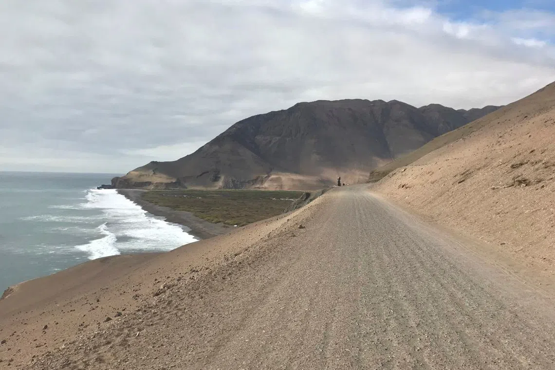 Camarones Pacific coast in northern Chile near the Inca archaeological site of Camarones 9, where two human mummies dating to the early Spanish colonial period were found with evidence of smallpox infection, in this handout photograph taken in November 2018 and released on July 30, 2026. Bernardo Arriaza/Handout via REUTERS
