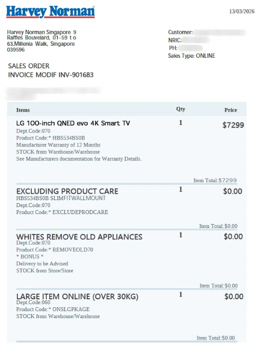 Harvey Norman said it has observed an increasing number of elderly customers raising concerns about the scam.