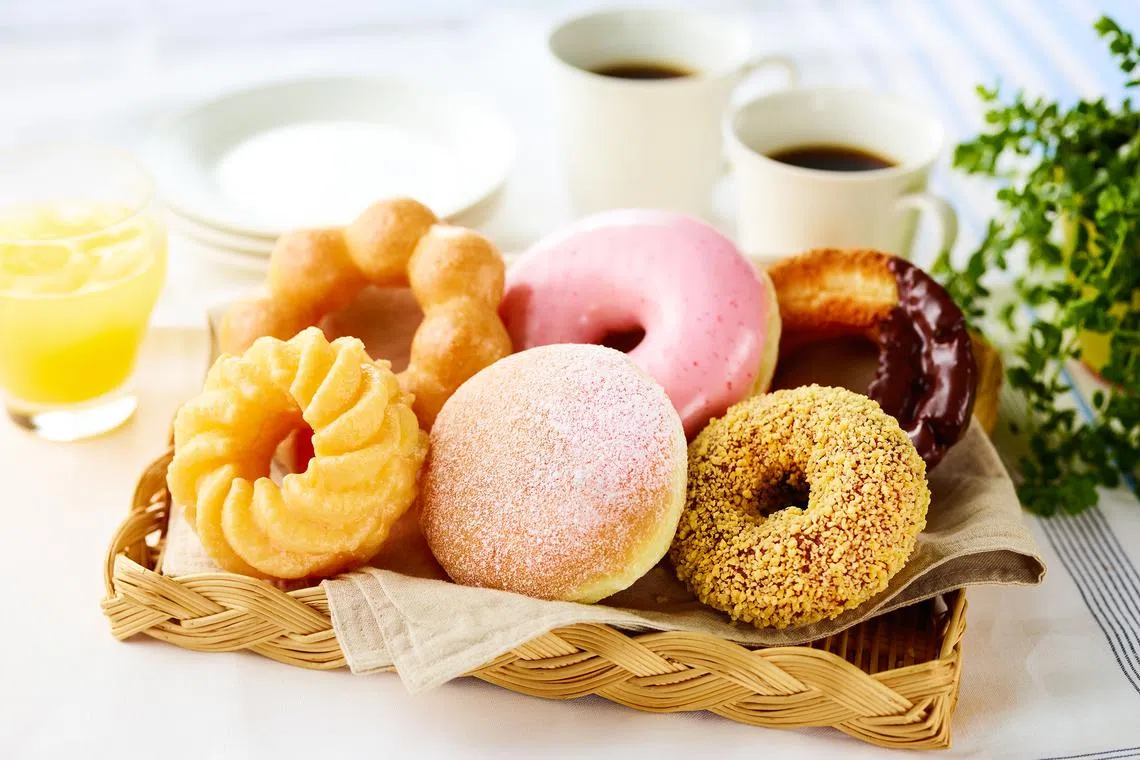 Each customer can only buy a maximum of 10 doughnuts, and no more than four Pon de Ring doughnuts (left). 