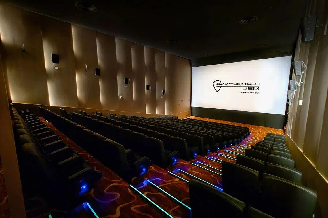 A regular hall in Shaw Theatres Jem, which also features IMAX, Dreamers and Premiere halls.