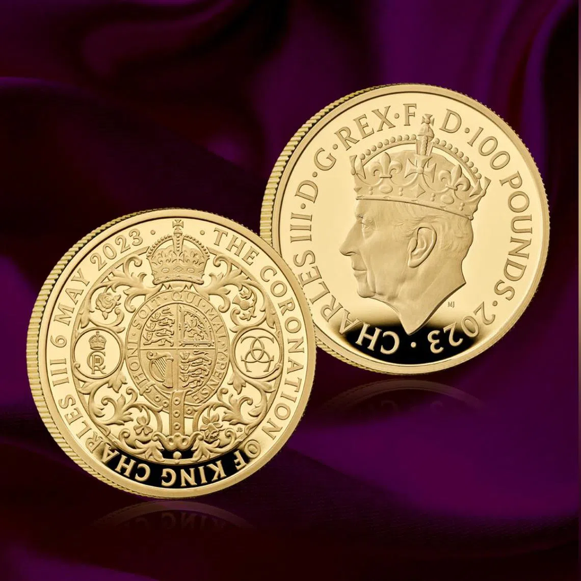 Singapore Mint said in a statement on Monday that the coins commemorate the upcoming coronation of King Charles.