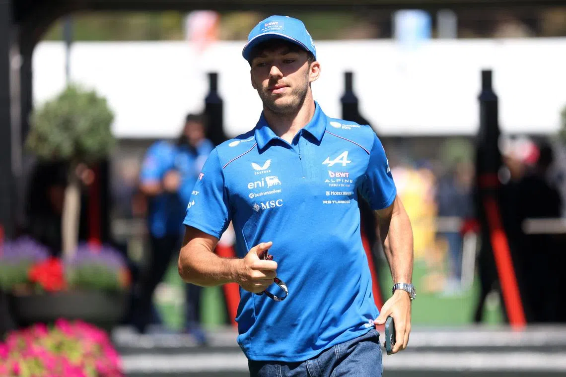 Formula One F1 - Barcelona-Catalunya Grand Prix - Circuit de Barcelona-Catalunya, Barcelona, Spain - June 12, 2026 Alpine's Pierre Gasly arrives ahead of practice REUTERS/Bruna Casas