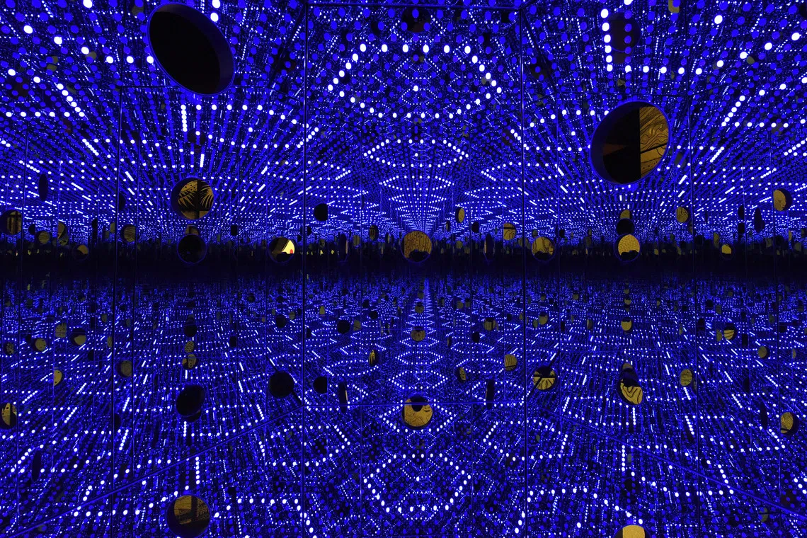 I Want To Love On The Festival Night by Yayoi Kusama at the National Gallery Singapore in 2017.