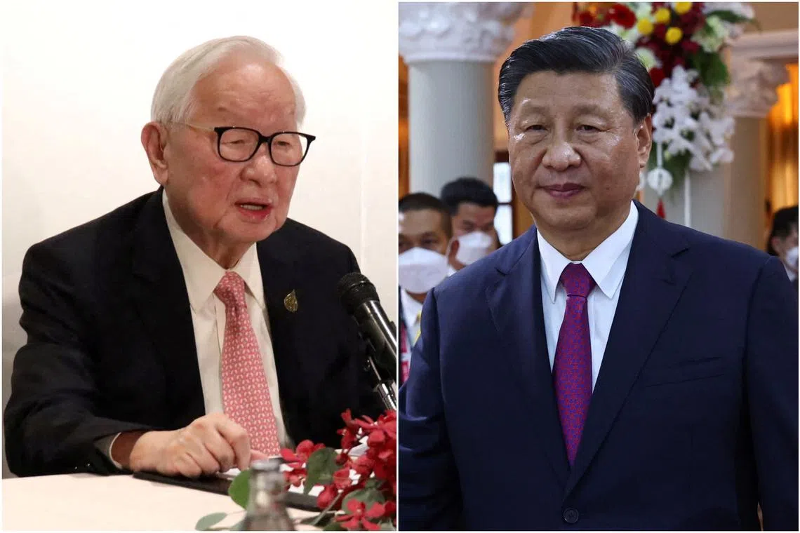 Taiwan’s envoy to the Apec summit, Dr Morris Chang (left), said he had met Chinese President Xi Jinping briefly in Bangkok.