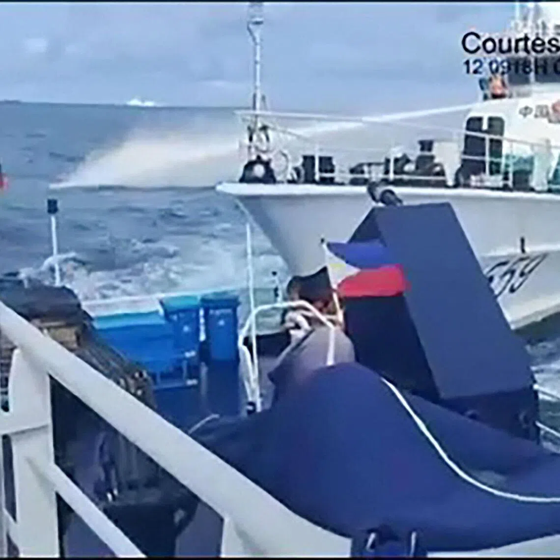 The Philippines and China have clashed in disputed waters near outposts Beijing has built in the South China Sea.
