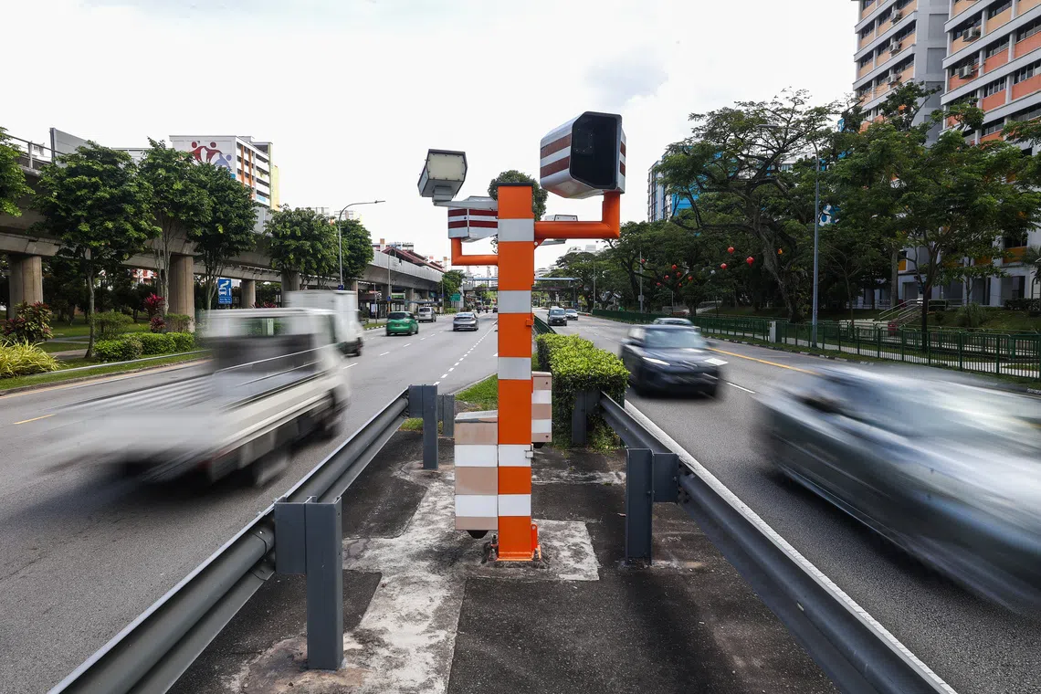 The Traffic Police has progressively activated the speed enforcement function in more red-light cameras islandwide since April 2024.