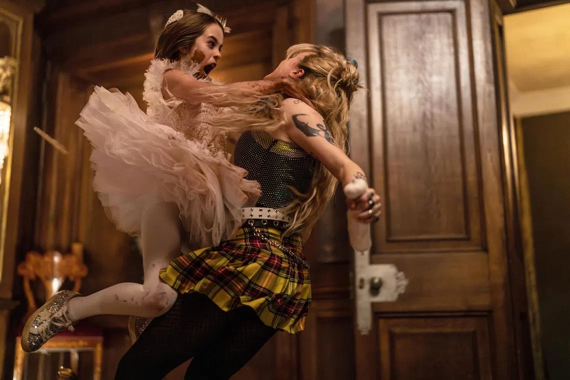 Alisha Weir (left) and Kathryn Newton in Abigail.